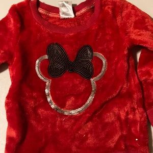 Plush Minnie Mouse sweatshirt
